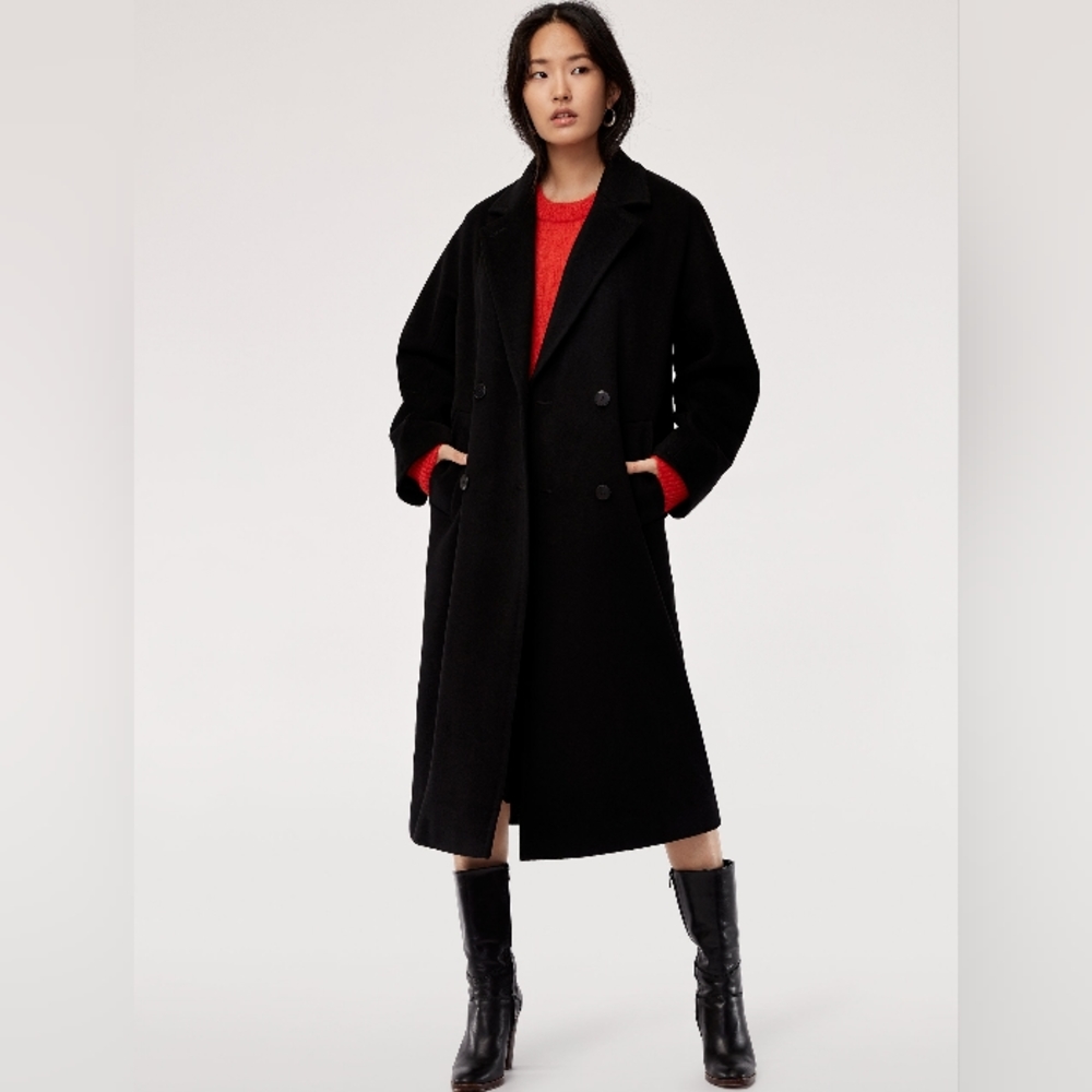 Black Slouch Coat Size 1